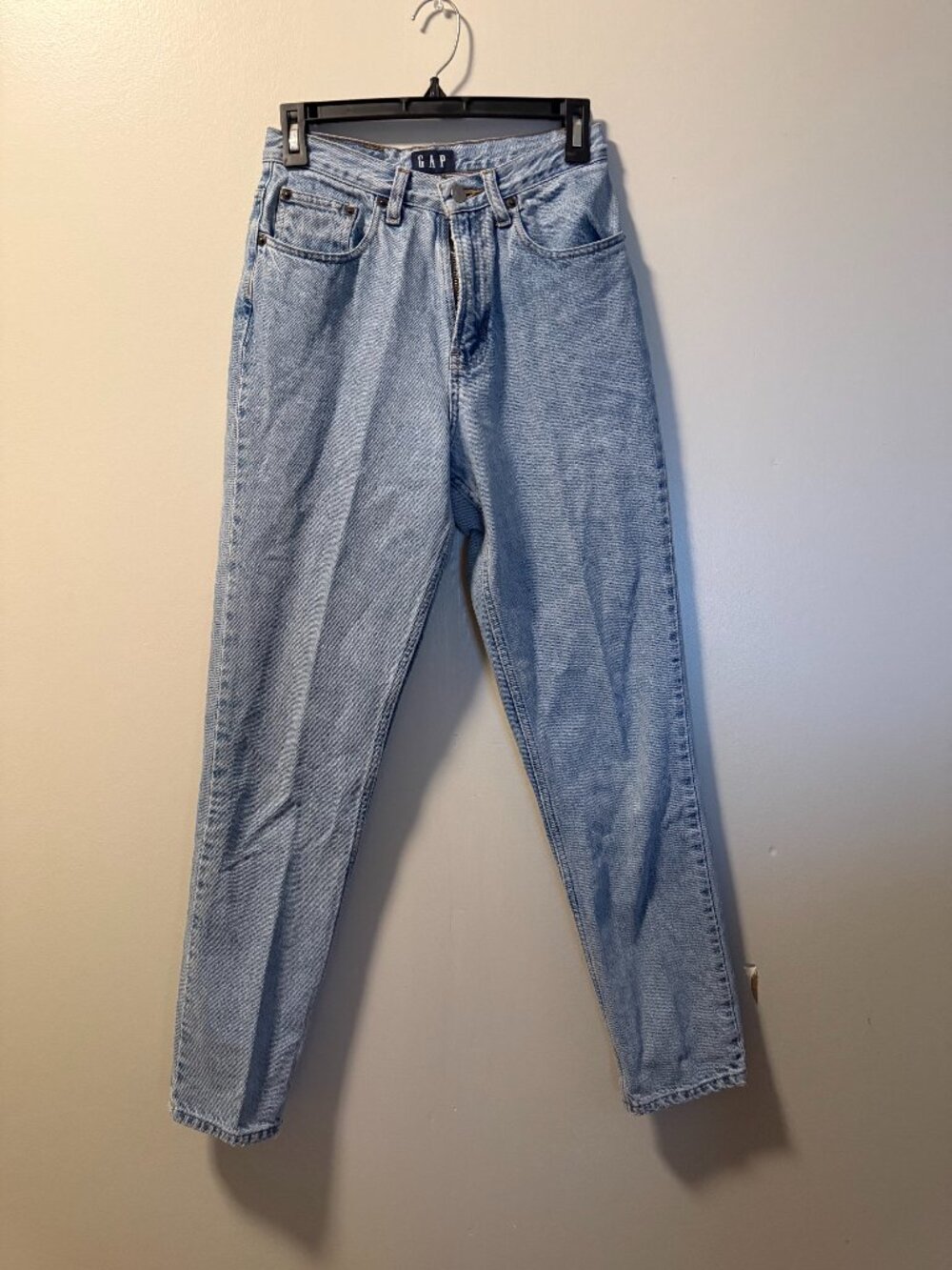 Vintage 90s GAP Classic Fit Jeans USA Made Blue Denim High Rise Sz 6